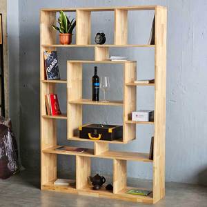 ชั้นวางหนังสือไม้ยางพารา 5 ชั้น ขนาด 120x30x180 ซม. สำหรับห้องนั่งเล่น สำนักงาน ห้องเด็ก และห้องนอน - Product Image 2