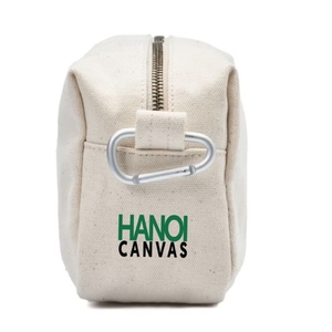 Bolso de lona de algodón ecológico para mujer Estuche de maquillaje Impreso personalizado Moda elegante con cremallera BSCI Vietnam - Product Image 6