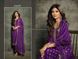 Costume Salwar pakistanais traditionnel en zari pour les occasions spéciales, qualité d'exportation, spécialité du festival - Product Image 3