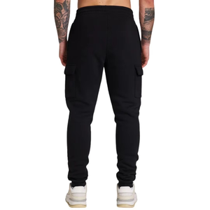 Pantalon cargo jogger pour homme en coton et polyester, coupe slim, taille à cordon, pantalon de sport, logo personnalisé, pantalon d'entraînement fitness - Product Image 3