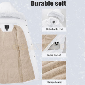 Chaqueta Parka con Capucha de Material Duradero, Ropa de Moda de Marca Privada, Chaqueta Parka con Capucha con Logotipo Personalizado - Product Image 5