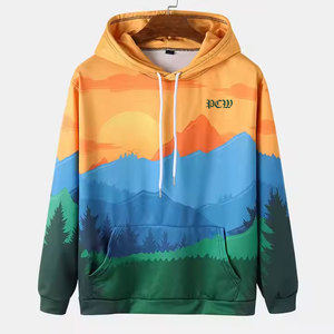 Wholesale 100% Cotton <b>Sublimation</b> <b>Hoodies</b> for Men Custom Printed Pullover Hoodie Full Sleeve Eco-Friendly Breathable Casual - Product Image 1