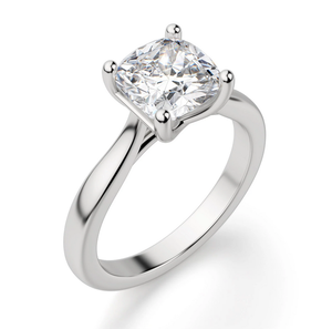 Anillo de compromiso de solitario Moissanite con corte de cojín para mujer, nuevo diseño, anillo de boda y fiesta de plata esterlina - Product Image 2