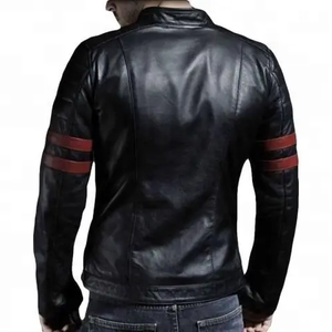 Chaqueta de cuero Chaqueta europea para hombre Motorwear juvenil Color a juego 2024 Gran nueva ropa de cuero de moda 2025 - Product Image 2