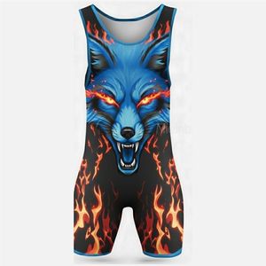 ชุดมวยปล้ำแบบสั่งทำพิเศษ OEM ดีไซน์เฉพาะตัว ไม่มีสายรัด ติดกระดุมแบบสแนป สีตามสั่ง ผลิตจากโพลีเอสเตอร์ ระบายอากาศได้ดี แห้งเร็ว - Product Image 1