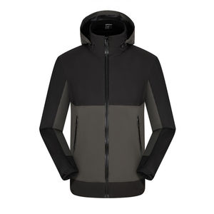 Veste coupe-vent unisexe pour sports de plein air, printemps, imperméable, coupe-vent, résistante aux rayures, camouflage, logo frontal, coque en nylon - Product Image 6