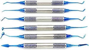 Kit de equipo dental, 10 Uds., mango de silicona de potencia Manual, juego de instrumentos restauradores de llenado compuesto con Cassette CE OEM - Product Image 5