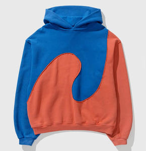 Alta calidad 500 GSM algodón grueso peso pesado 100% venta al por mayor bordado alta calidad 2024 sudaderas con capucha - Product Image 3