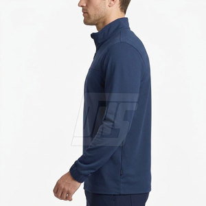 Outdoor <b>Men</b> Quarter Zip Pullover <b>Lightweight</b> Long Sleeve Sports Training <b>Jacket</b> Running Fitness Gym Athletic Performance Top - Product Image 5