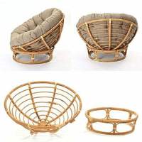 Chaise en rotin tissée à la main, élégante, multifonctionnelle, décoration intérieure et extérieure, confortable, écologique, bohème, de qualité supérieure, fabriquée au Vietnam