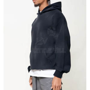 เสื้อมีฮู้ดผ้าฟลีซผ้าฝ้ายย้อมสีล้วนสำหรับผู้ชายเสื้อฮู้ดสำหรับฤดูหนาวแบบสตรีทแฟชั่นแบบกำหนดเอง100% ไล่แสงแดด - Product Image 3