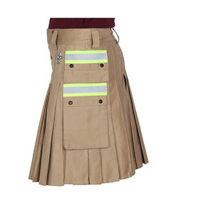 Kilt en tartan de tourbe des Hébrides de 8 mètres 16oz laine acrylique Logo personnalisé Kilt réglable de style écossais Style gothique - Product Image 4