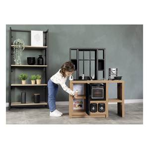 Ensemble de jouets de cuisine et d'alimentation Loft marron et noir 7600312600 avec accessoires 74x29x96cm - Product Image 4