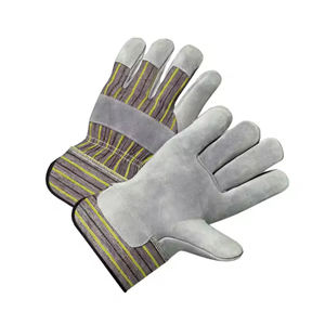 Gants de travail en cuir de sécurité de qualité supérieure coton industriel en cuir de vache pour le soudage de jardin gants de Protection des bras de main - Product Image 2