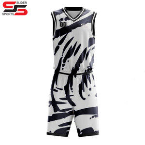 Conjunto de uniforme de baloncesto para hombres y jóvenes, venta al por mayor de camisetas y pantalones cortos de baloncesto reversibles - Product Image 5