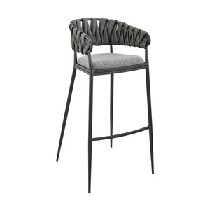 Taburete de Bar Tapizado, Muebles Industriales para Restaurantes y Hoteles, para Uso en Comedores y Centros Comerciales, Silla de Bar con Estructura Metálica - Product Image 1
