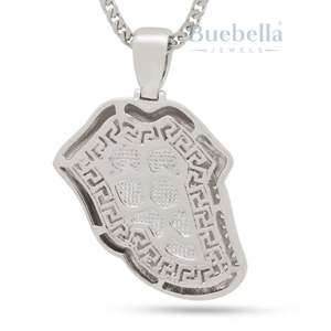 Tongue of Desire <b>Pendant</b> Necklace Iced Out Diamond Gold Plated Hip Hop Chain Bling Jewelry for <b>Men</b> and Women - Product Image 4