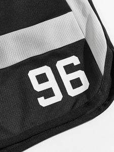 กางเกงขาสั้นผ้าตาข่ายโพลีเอสเตอร์ 100% ขนาด XXXL 5 นิ้ว สำหรับผู้ชาย ลายพิมพ์ตามสั่ง โลโก้ OEM สำหรับฤดูร้อน แห้งเร็ว ระบายอากาศได้ดี เป็นมิตรกับสิ่งแวดล้อม - Product Image 3