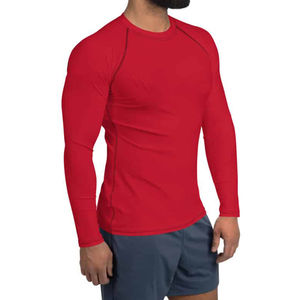 เสื้อแรชการ์ดสำหรับผู้ชายน้ำหนักเบาพร้อมโลโก้/สีตามสั่งสไตล์ใหม่ล่าสุด - Product Image 6