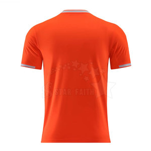 Camiseta de Fútbol de Manga Corta para Hombre, Estilo Moderno, Lisa, Ecológica, Transpirable, 100% Poliéster, Ligera, Tallas Grandes - Product Image 2