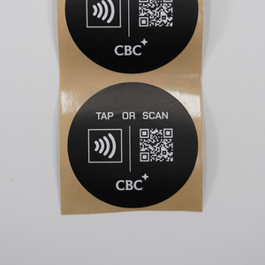 Наклейка-метка <span class=keywords><strong>NFC</strong></span> из ПЭТ с индивидуальным логотипом, QR-кодом, чипом ISO14443A 13.56 МГц - Product Image 3