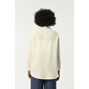 Camicetta Oversize da Donna con Ricamo Frontale, Camicia Alla Moda e Comoda - Product Image 1