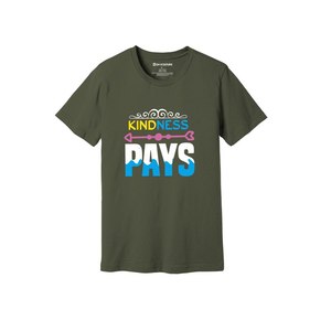 Kindness Themes Print 100%cotton Fabric T-shirt 160-180 to Heavy GSM 12 Color Available Customized Your Own Design & Placement - Product Image 1