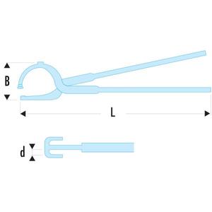 Pince à ressorts de frein Facom - Product Image 2