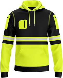 Sudadera con capucha Hi Vis personalizada de calidad superior, trabajo de seguridad reflectante, precio barato, el mejor diseño, ropa de trabajo de tendencia, sudaderas con capucha Hi Vis duraderas - Product Image 1