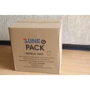 Gobelets en papier jetables écologiques de 8 oz, conception anti-fuite pour boissons chaudes et froides, durables, 1000 unités, utilisation pour les nouilles, les aliments pour animaux de compagnie - Product Image 3