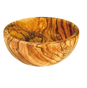 Diseño de flores en relieve Artesanía de madera Sirviendo frutas Cuenco para servir Cocina y regalos - Product Image 4