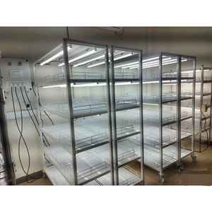 Estante de cultivo de tejidos comercial Estante de crecimiento de plantas de varios niveles de alta resistencia con iluminación LED y bandejas ajustables - Product Image 3