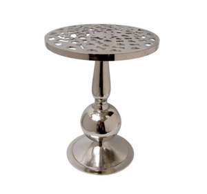 Mesa de Diseño Cuadrada de Metal Fundido Más Vendida con Mesa de Metal Decorativa Niquelada para Uso en Restaurantes - Product Image 3