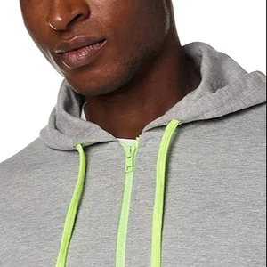Custom Vintage Wash Men's Polyester/Cotton Blend Heavyweight Fleece Full Zip Hoodie with Custom Logo Breathable & Anti-Bacterial - Product Image 1