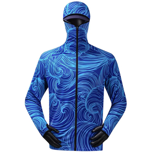 Sweat à capuche de pêche unisexe à manches longues, personnalisable, imperméable, coupe-vent, respirant, anti-UV, séchage rapide, 100% sublimation - Product Image 4