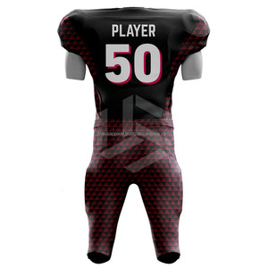 OEM American Football Uniform Custom Name Number Letter Front Kit Breathable Quick Dry Plus Size Short Sleeve <b>College</b> High - Product Image 2