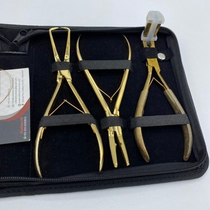 Bộ Công Cụ Microlink Cao Cấp, Băng Trong Phần Mở Rộng Tóc Plier Màu Vàng Với Trường Hợp Logo Tùy Chỉnh Phần Mở Rộng Tóc Kéo Vòng - Product Image 3