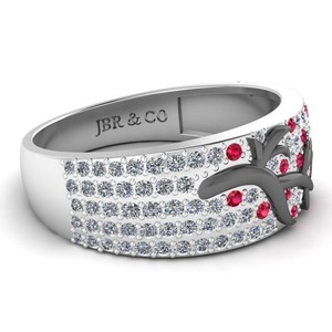 Bague de mariage de branche à tige large en argent 925 avec diamant rond de style antique pour femmes, mode de luxe au prix de gros - Product Image 3