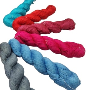 Hilo de seda pura indio Maharaja personalizado OEM Hank Core hilado ecológico tejido a mano bordado fuerte suave Grado Superior - Product Image 1