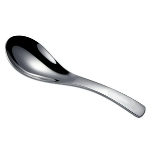 Cuillère à soupe en acier miroir Cuillère à soupe plate de ménage de haute qualité Ensemble de couverts Cuillère à soupe Ensemble de couverts Meilleur prix - Product Image 1