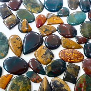 Cabujón de piedras preciosas de cuarzo natural de lujo al por mayor, piedras extraídas de tierra con envoltorios de alambre sueltos de lujo - Product Image 1