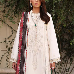 Vestido de lino y algodón a la moda de manga larga informal de verano para mujer, vestido de lino al por mayor, trajes de 3 piezas disponibles a precio mayorista. - Product Image 6