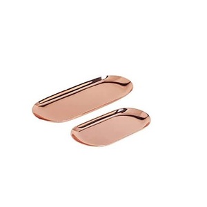 Bandeja de cobre superior para servir, bandeja galvanizada con asas para fiesta de boda, artículos para servir, calentamiento de la casa y la Oficina - Product Image 2