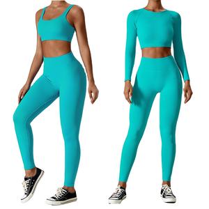 Nouveaux leggings de yoga pour femmes, de qualité supérieure, sans coutures, en spandex, taille haute, séchage rapide, respirants, pour la gym. - Product Image 1