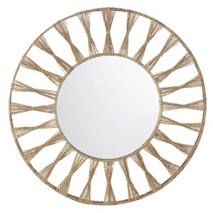 Hot Selling Product Jute Seagrass Bathroom Mirror Decor Mirrors Decoration Wall Customize Package <b>Makeup</b> <b>Vanity</b> Mirror - Product Image 2