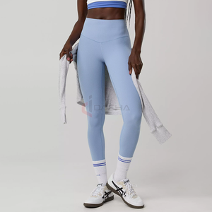 กางเกงโยคะเอวสูงสำหรับผู้หญิงกางเกงฟิตเนสยืดได้เป็นมิตรต่อผิวโลโก้ออกแบบได้ตามต้องการ - Product Image 3