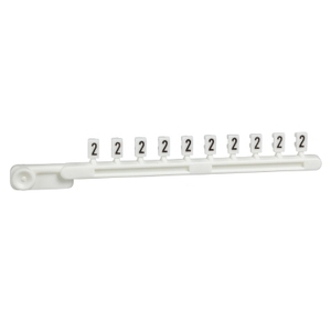 Per SCHNEIDER ELECTRIC Linergy TR Clip-In Marker AB1R2 Tipo 2 Striscia di Caratteri Numerici per 10 Morsetti di Collegamento - Product Image 1
