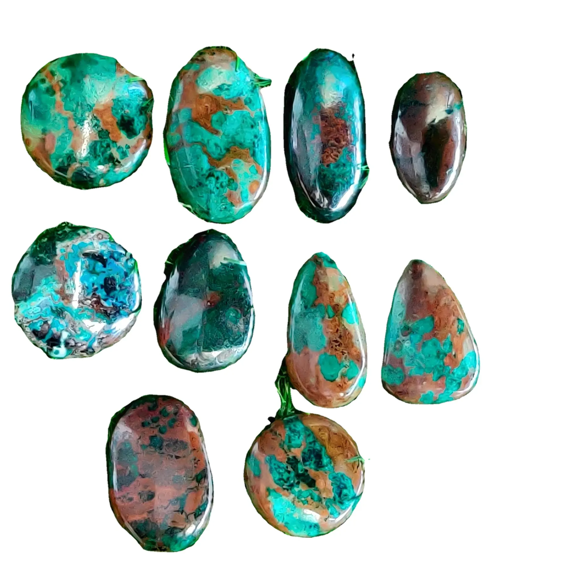 Natural Polished Gemstones Cabs Chrysocola Cabochons Wholesale loose Gems Healing Crystals Quartz Chakra Jewelry Making Stones