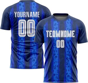 เสื้อฟุตบอลทีมชายแบบกำหนดเอง ชุดยูนิฟอร์มพร้อมชื่อและหมายเลขส่วนตัว แห้งเร็ว ชุดกีฬาฟุตบอล รับผลิตแบบ OEM ODM ขายส่ง - Product Image 6