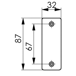 Poignée de levier d'angle pour meubles - 498 Alliage léger F1 Argenté AMF - Product Image 3